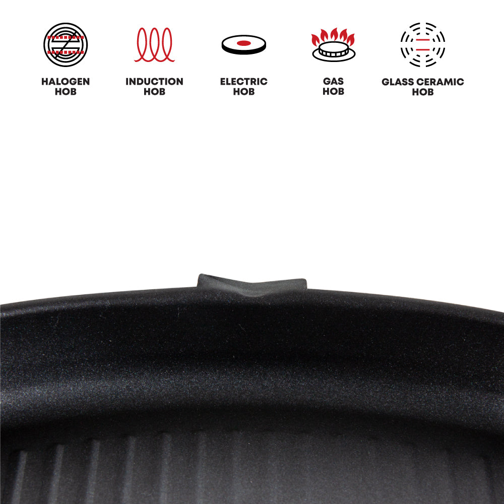 SQ Professional Ultimate Carbon Steel Grill Pan Square/28cm - www.bargainshack.co.uk