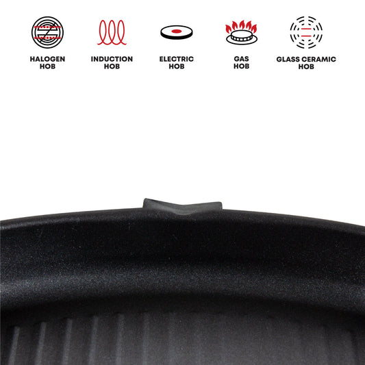 SQ Professional Ultimate Carbon Steel Grill Pan Square/28cm - www.bargainshack.co.uk