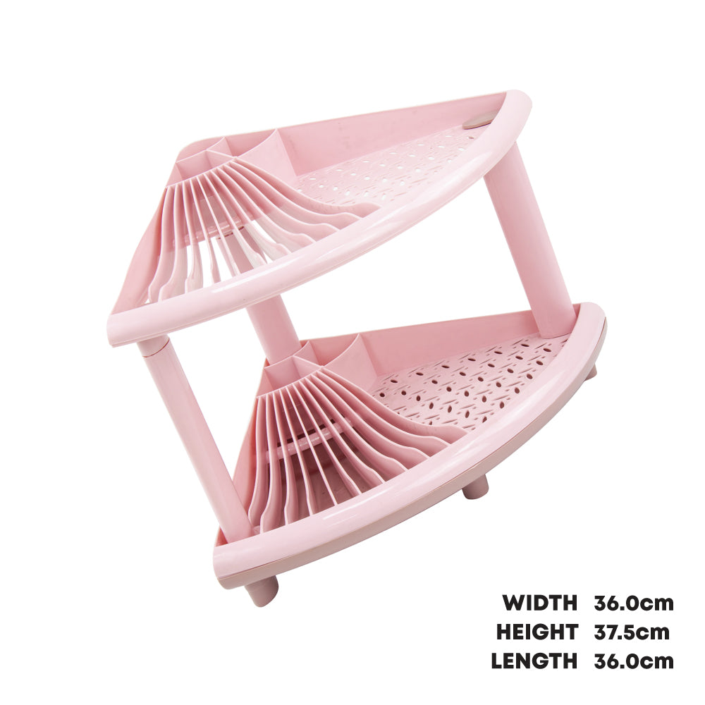 Durane Plastic 2-Tier Corner Dish Drying Rack