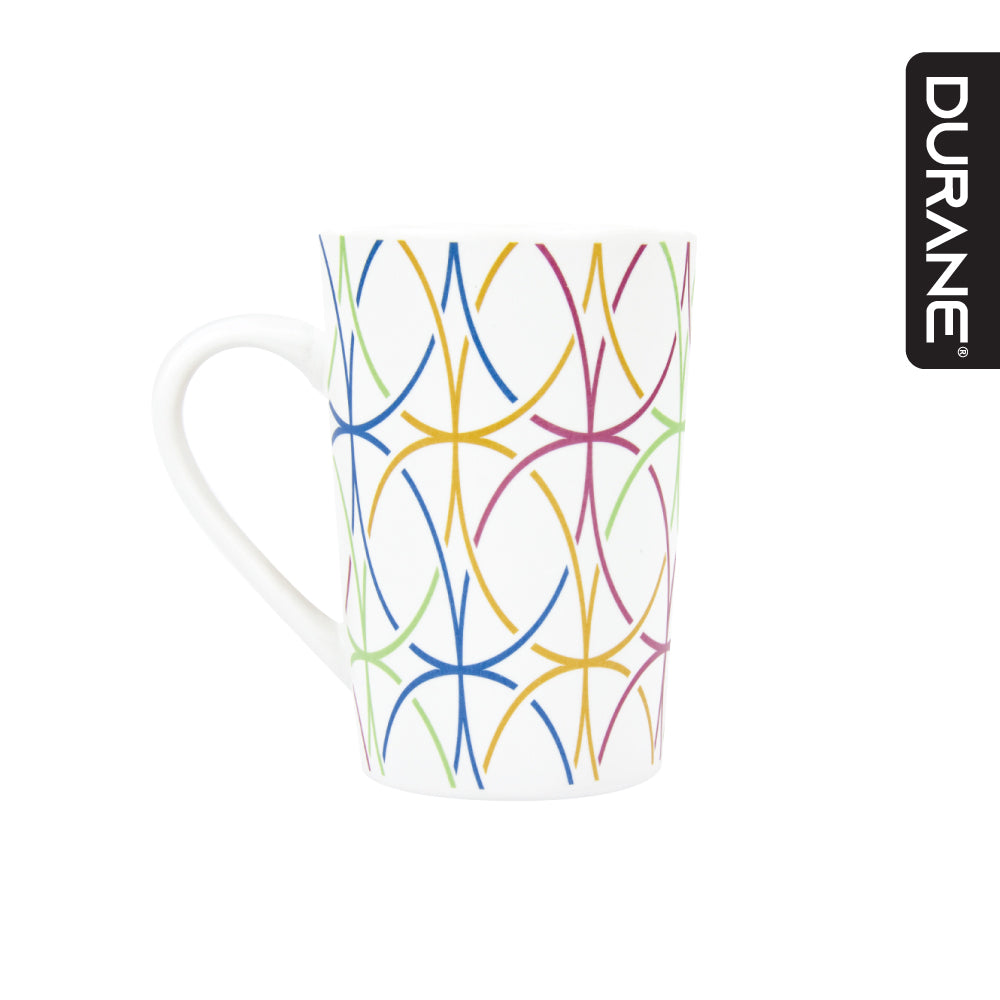 Durane Geometry 400ml Ceramic Mug 4pc Set