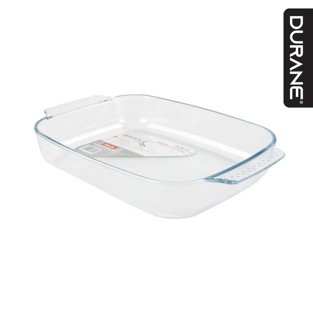 Durane Rectangular Tempered Glass Roaster