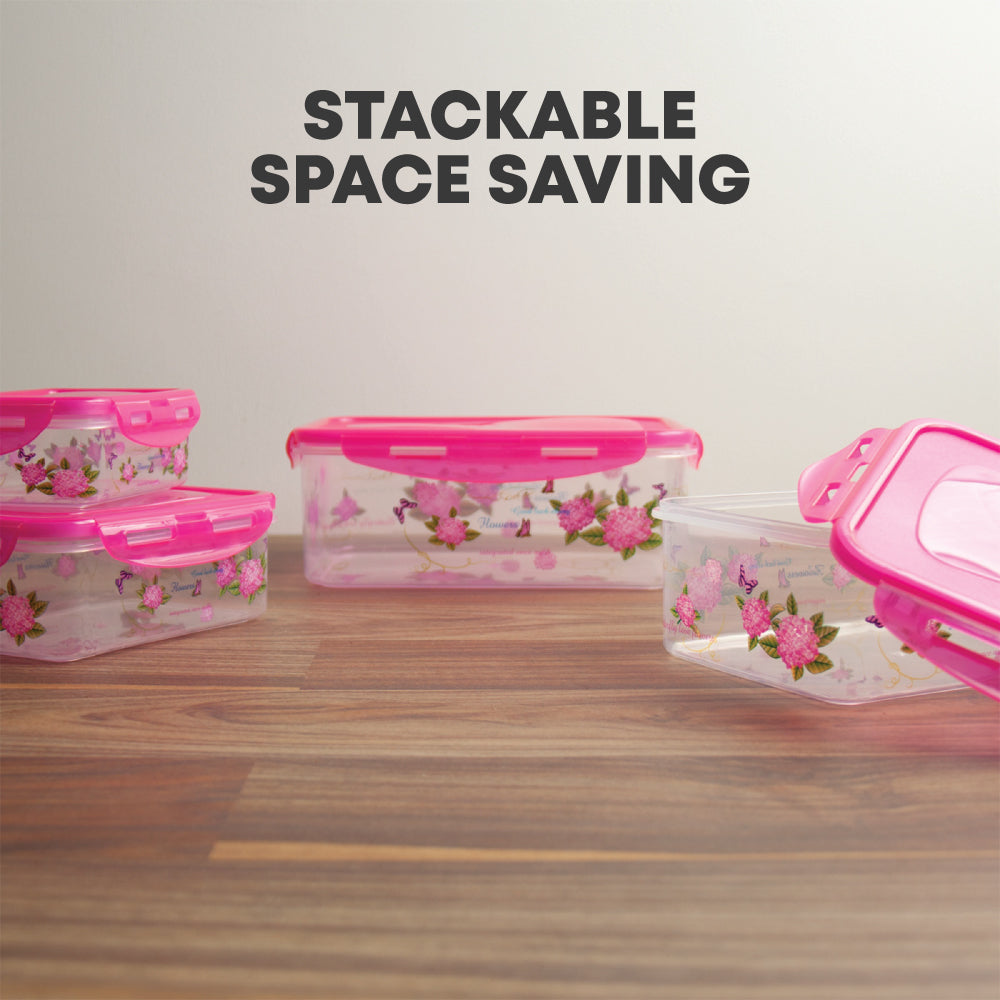Durane Plastic Fresh Food Container Set 4pc