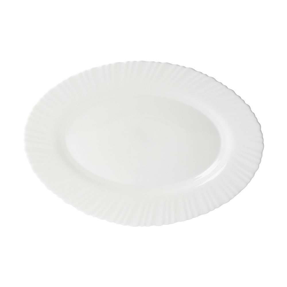 Frilled Dinnerware Serving Platter