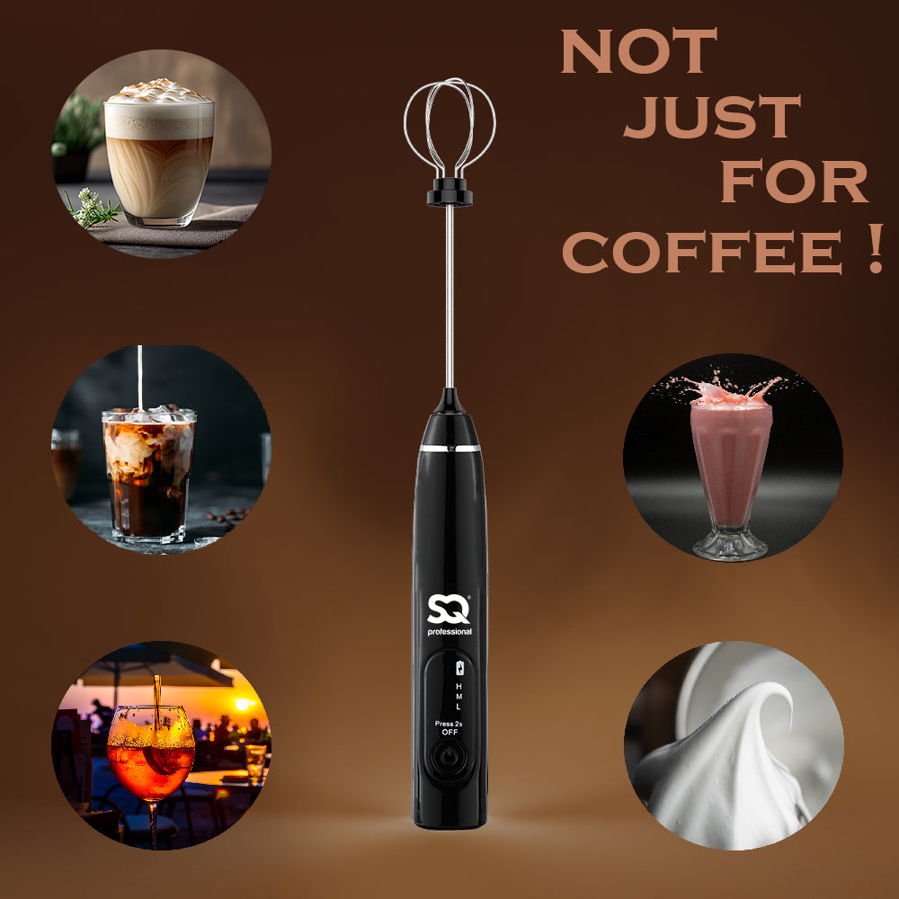 Blitz Milk Frother 3 in 1 3-Speed USB Rechargable