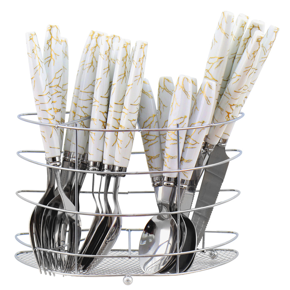 Durane Marbled Cutlery Set 24pc