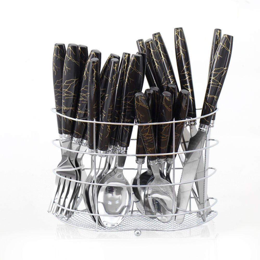 Durane Marbled Cutlery Set 24pc