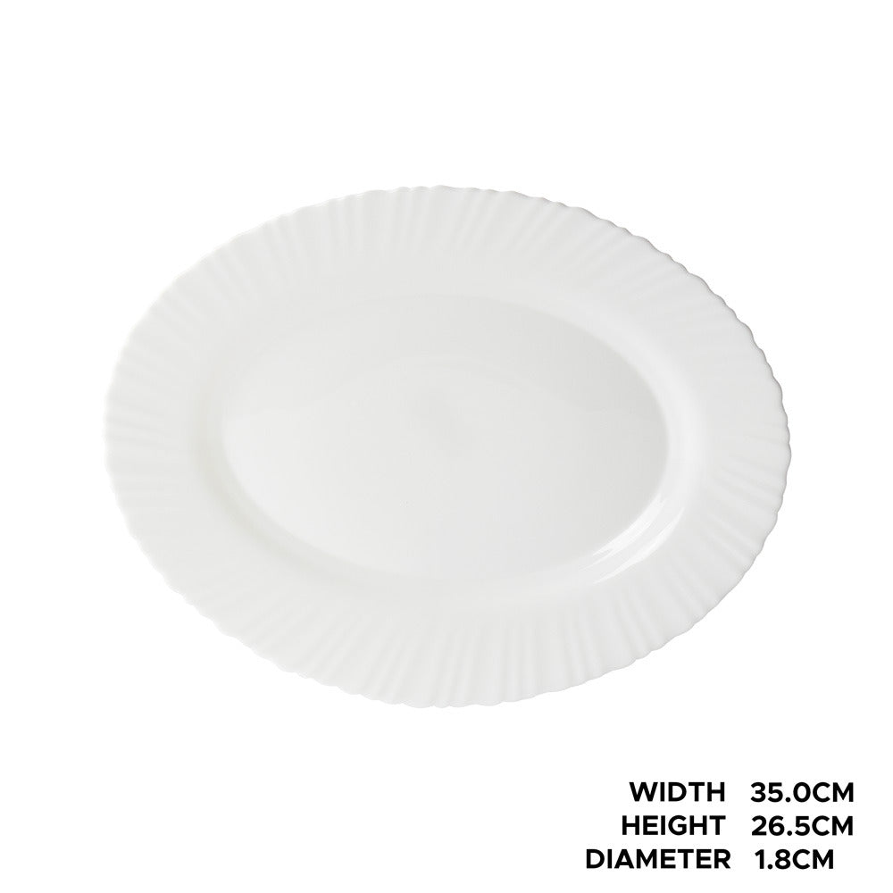 Frilled Dinnerware Serving Platter
