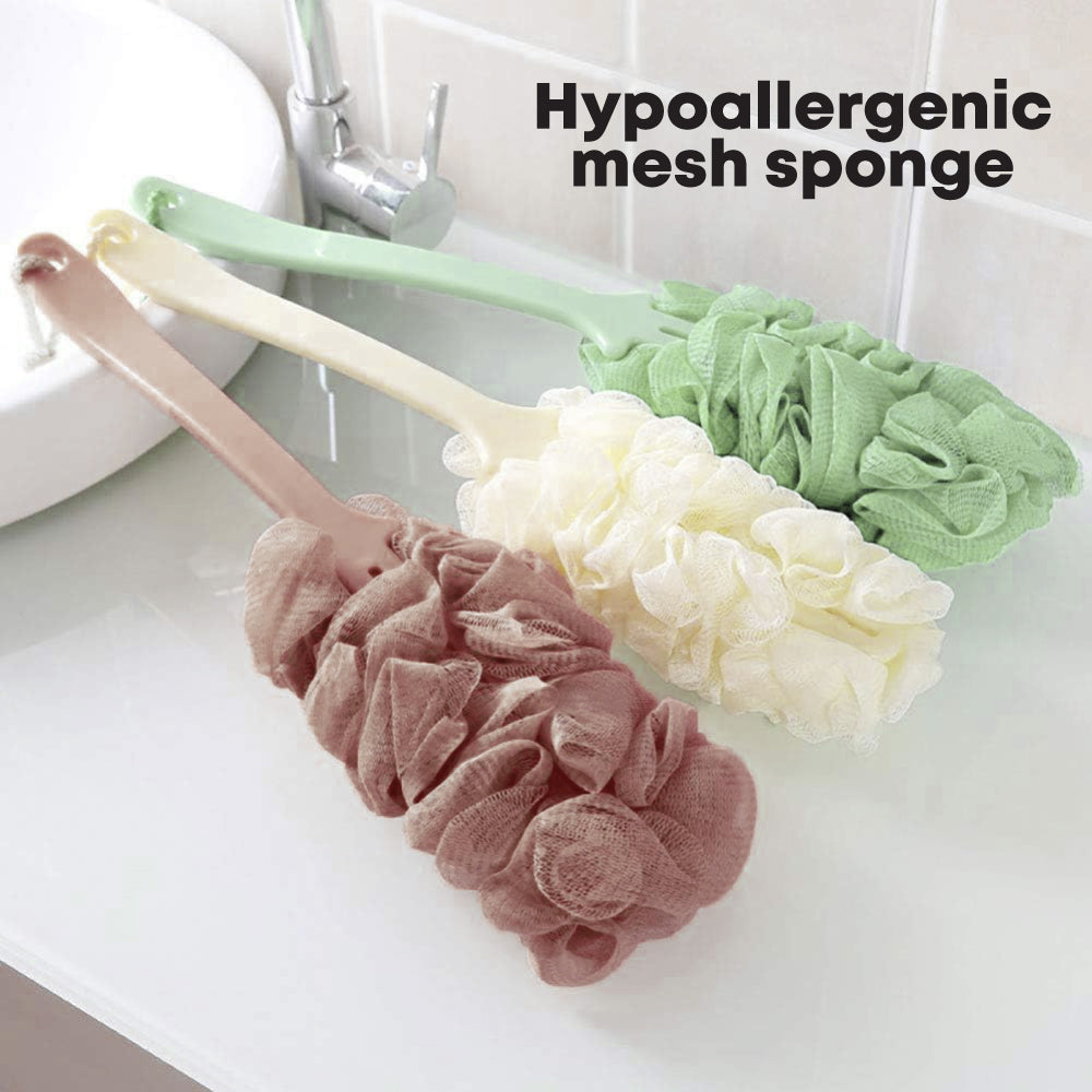 SQ Professional Mesh Bath Sponge with Handle