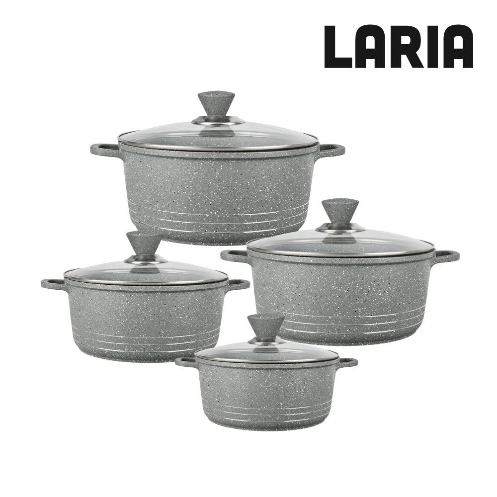 Laria Marbled Die-Cast Stockpot Set 4pc