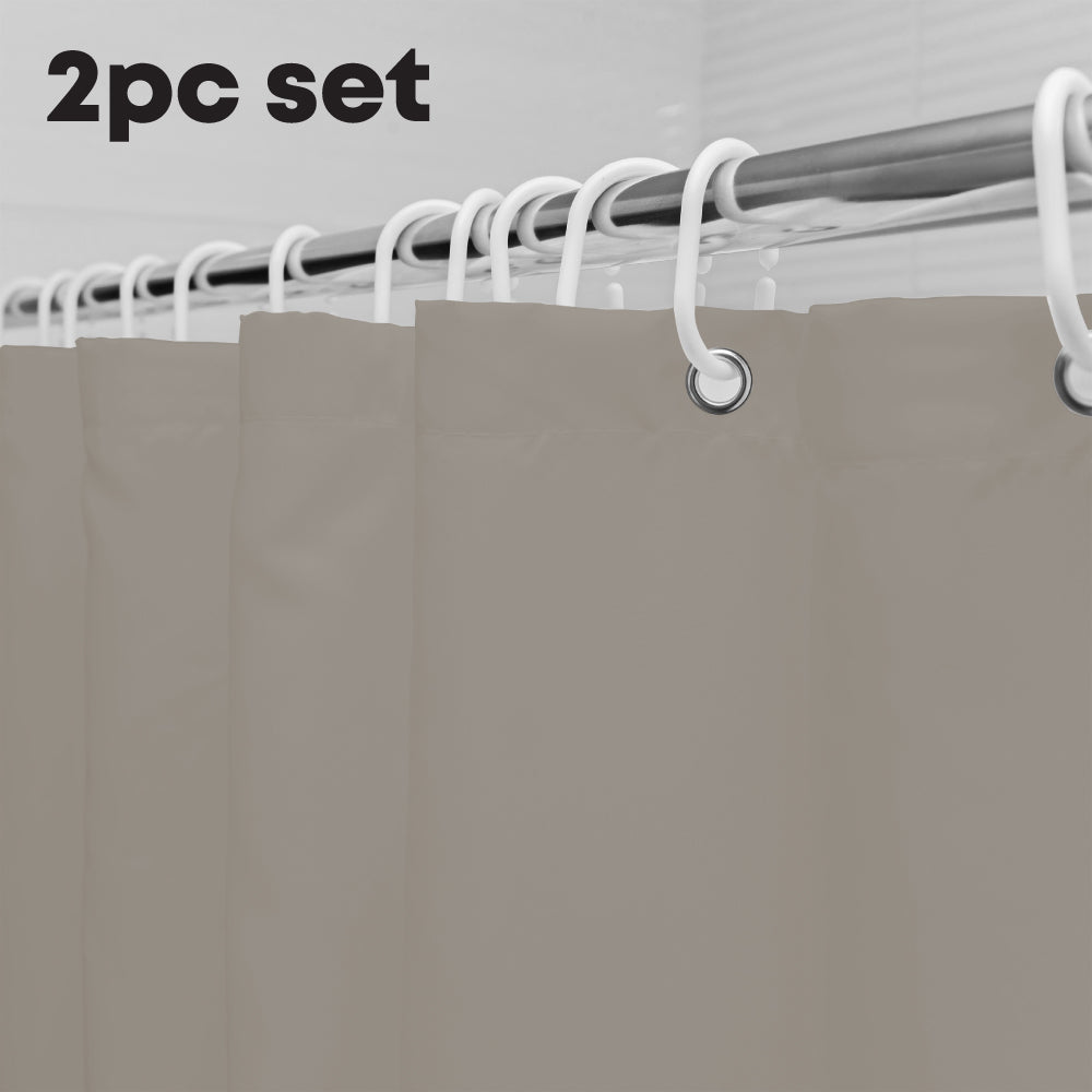 Durane Shower Curtain and Mat Set 2pc