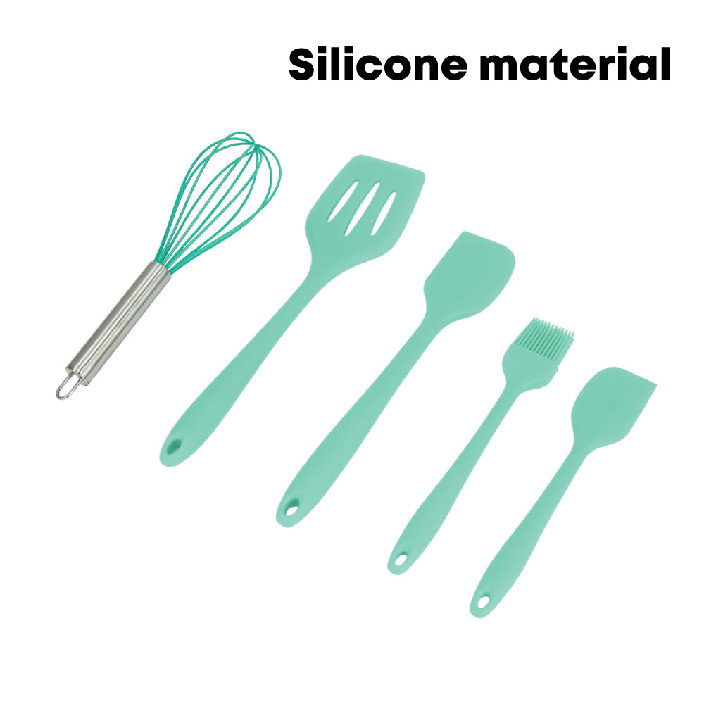 Durane Silicone Utensil Set 5pc Silicone/Stainless Steel Handle