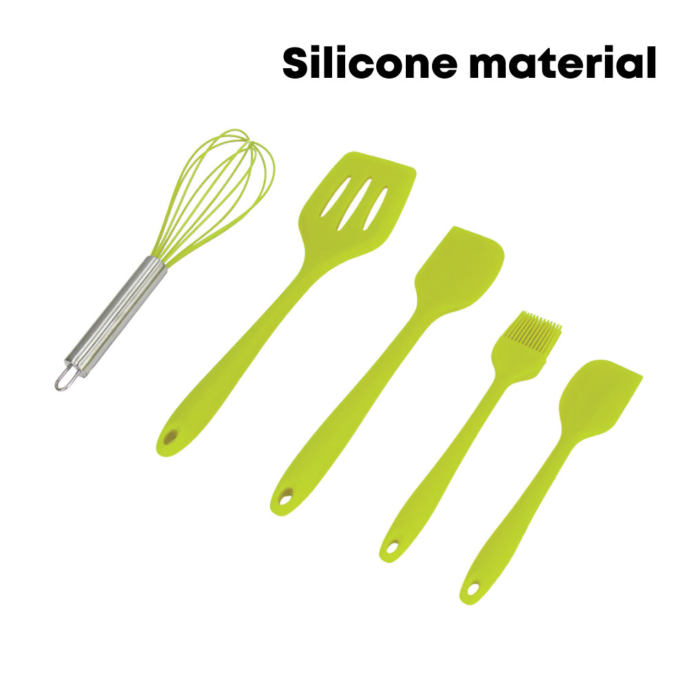 Durane Silicone Utensil Set 5pc Silicone/Stainless Steel Handle