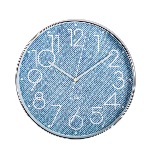 Wall Clock Blue Jeans