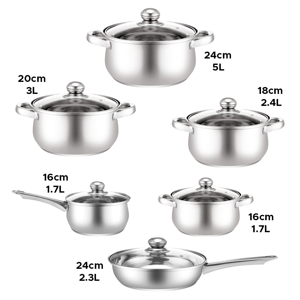 Lustro Cookware Set 6pc