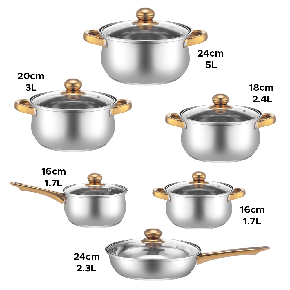 Lustro Cookware Set 6pc