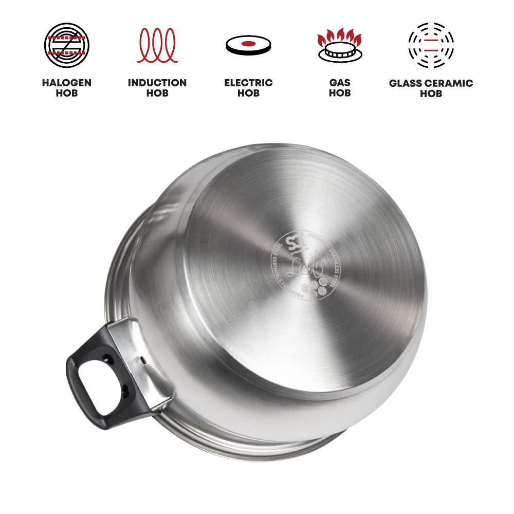 Lustro Stainless Steel Stockpot 3pc Set