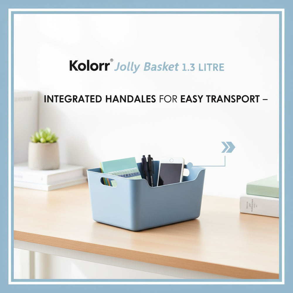 Plastic Storage Basket - Blue