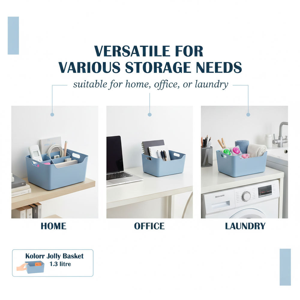 Plastic Storage Basket - Blue