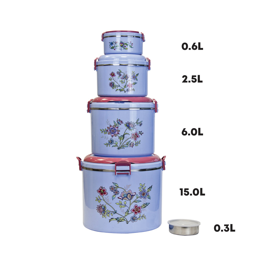 SQ Elegance Hot Pot Blue Set 5pc