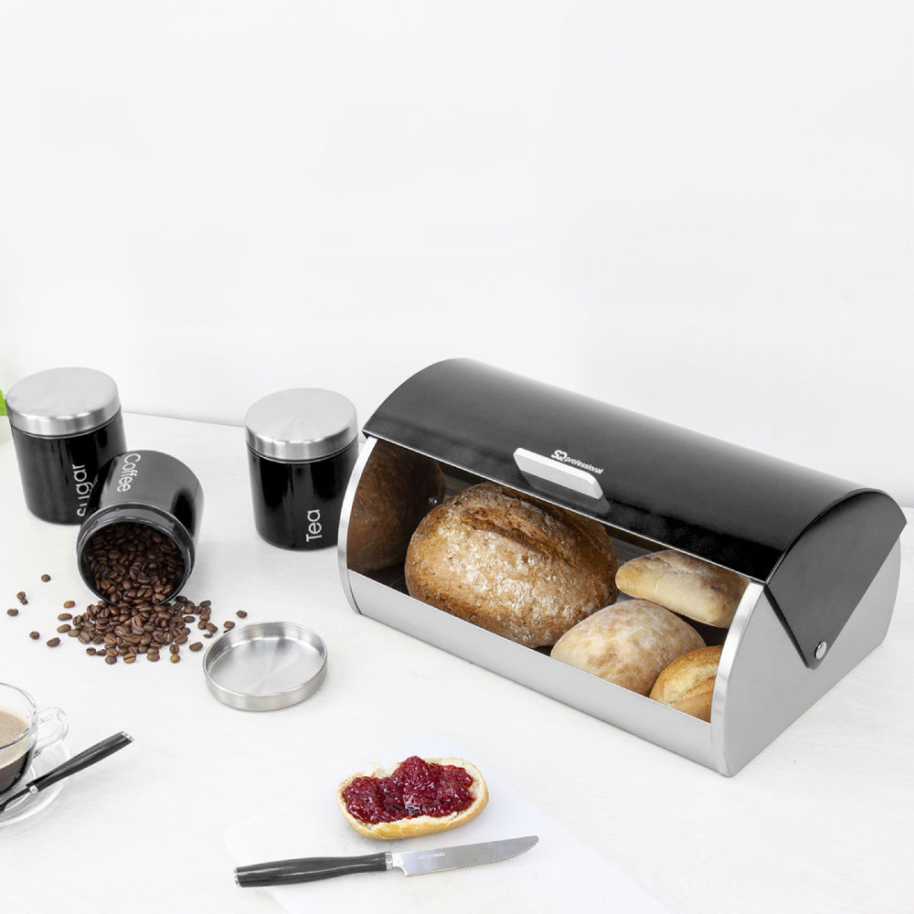 SQ Professional Gems Bread Bin with Canisters Set