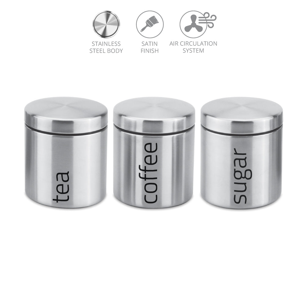 SQ Professional Gems Bread Bin with Canisters Set