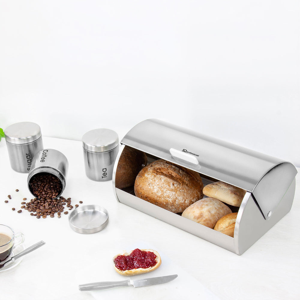 SQ Professional Gems Bread Bin with Canisters Set