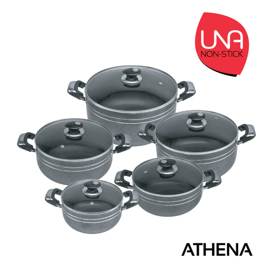 SQ Professional Una Non Stick Stockpot Set 5pc/ Athena