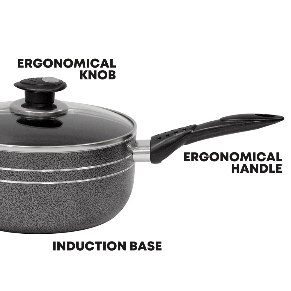 SQ Professional Una Non Stick Saucepan Set 3pc/ Hera