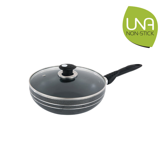 SQ Professional Una-Non Stick Wok with Long Handle