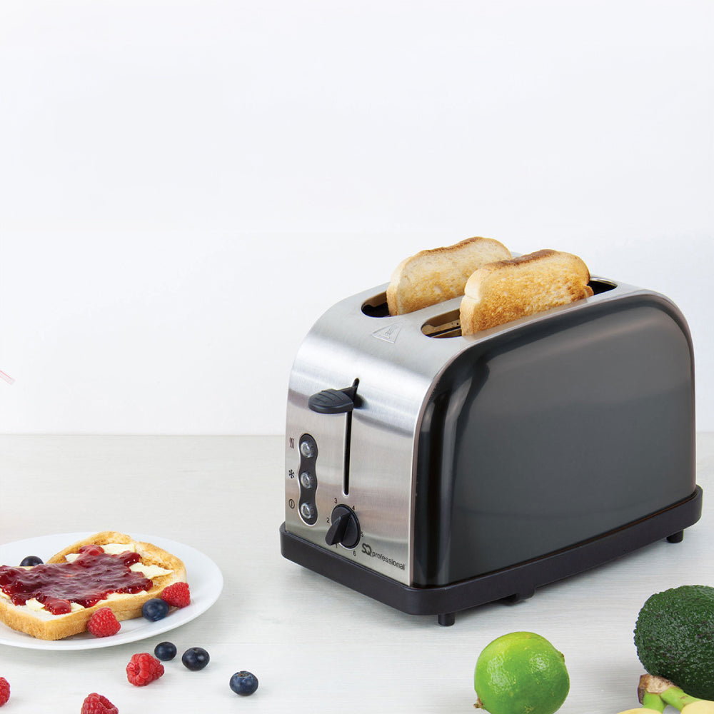 SQ Professional Gems Legacy Stainless Steel 2-slice Toaster