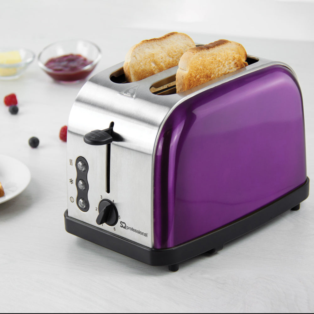 SQ Professional Gems Legacy Stainless Steel 2-slice Toaster