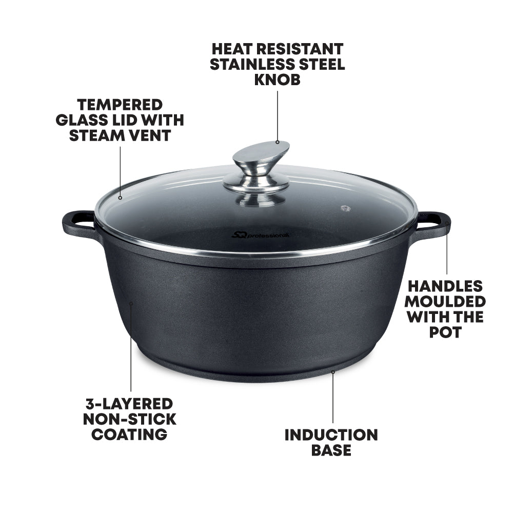 SQ Professional Nea Die-Cast Stockpot Set 5pc