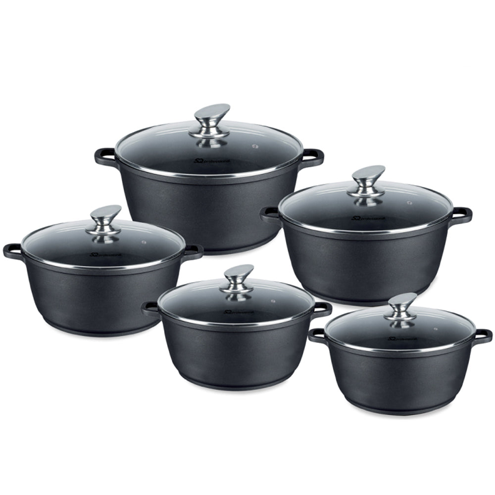 SQ Professional Nea Die-Cast Stockpot Set 5pc