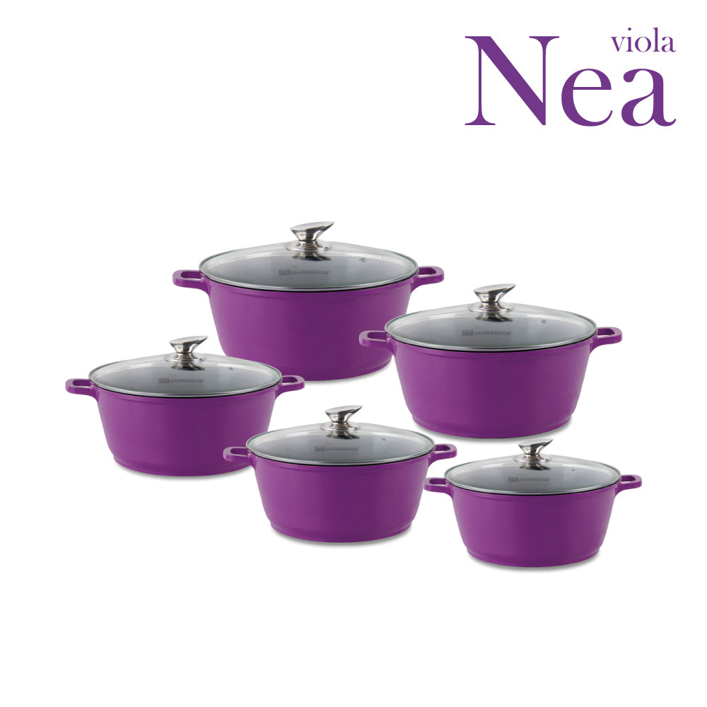 SQ Professional Nea Die-Cast Stockpot Set 5pc