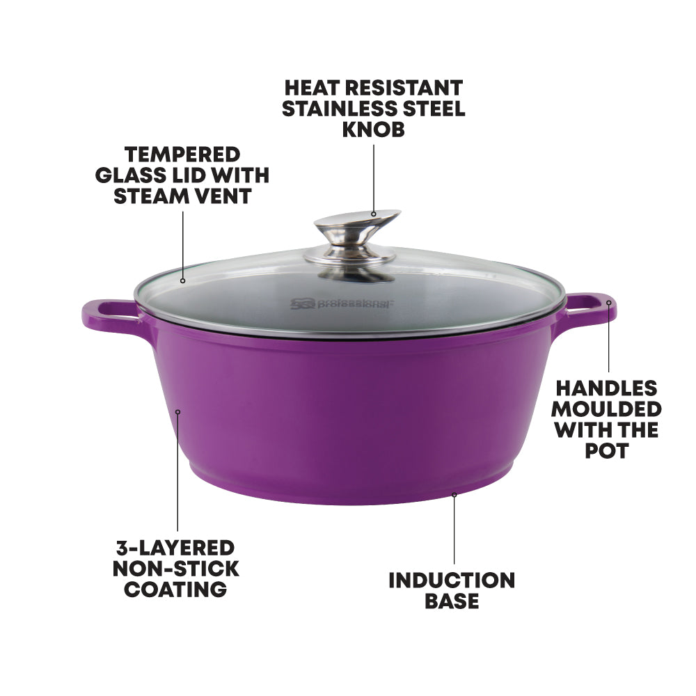 SQ Professional Nea Die-Cast Stockpot Set 5pc