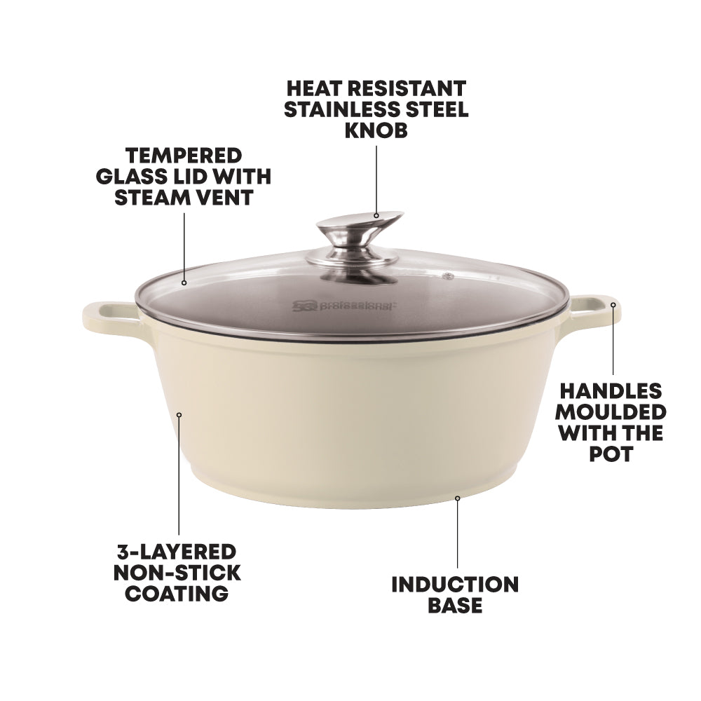 SQ Professional Nea Die-Cast Stockpot Set 5pc