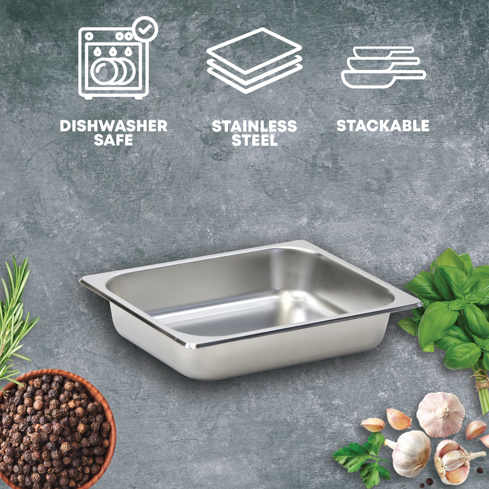 SQ Professional Stainless Steel Gastronorm Pan/ 1-2