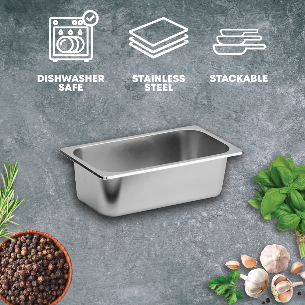 SQ Professional Stainless Steel Gastronorm Pan/ 1-3