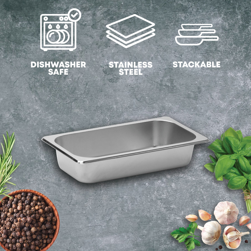 SQ Professional Stainless Steel Gastronorm Pan/ 1-3