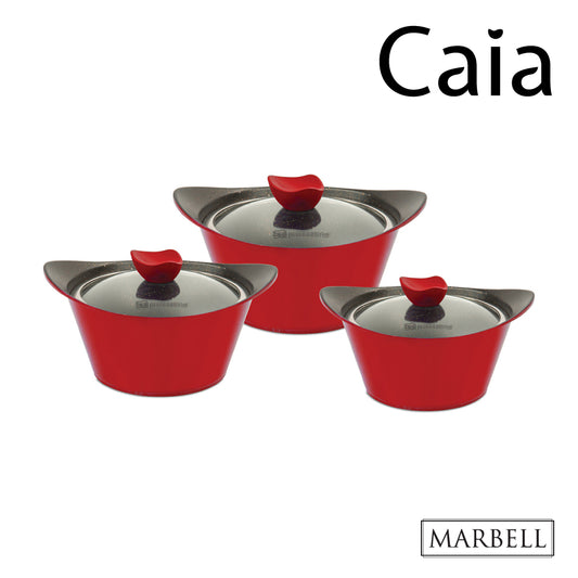 SQ Professional Caia Die-Cast Stockpot Set 3pc