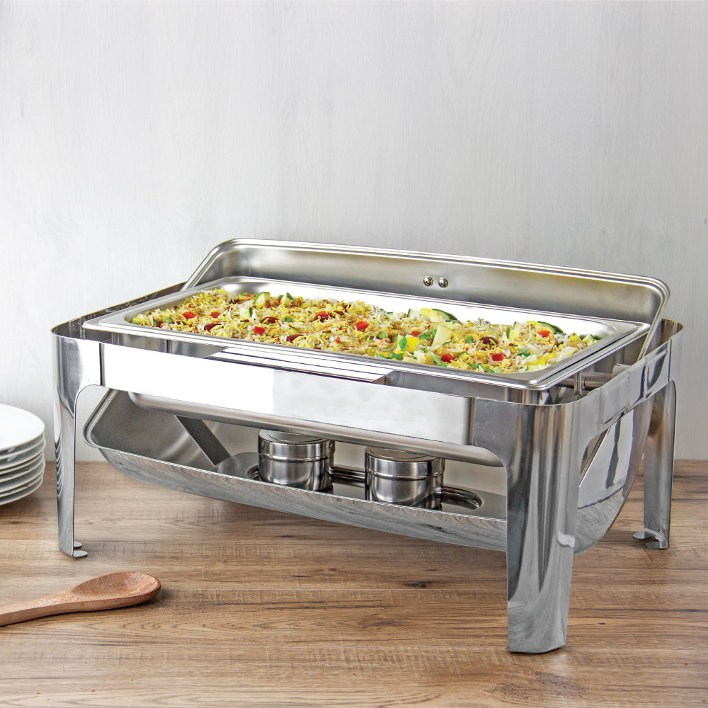 SQ Professional Banquet Chafing Dish with Rolling Top Single