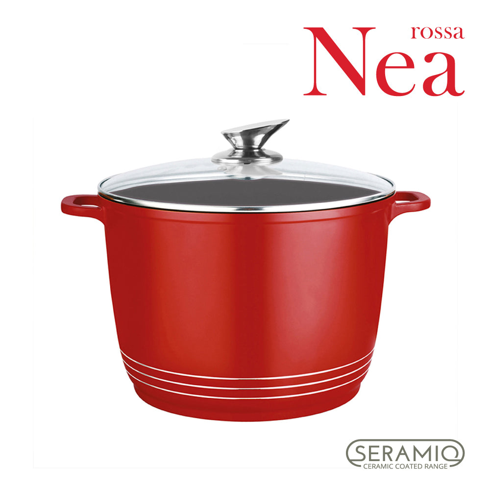 SQ Professional Nea Seramiq Die-Cast Stockpot/ Rossa