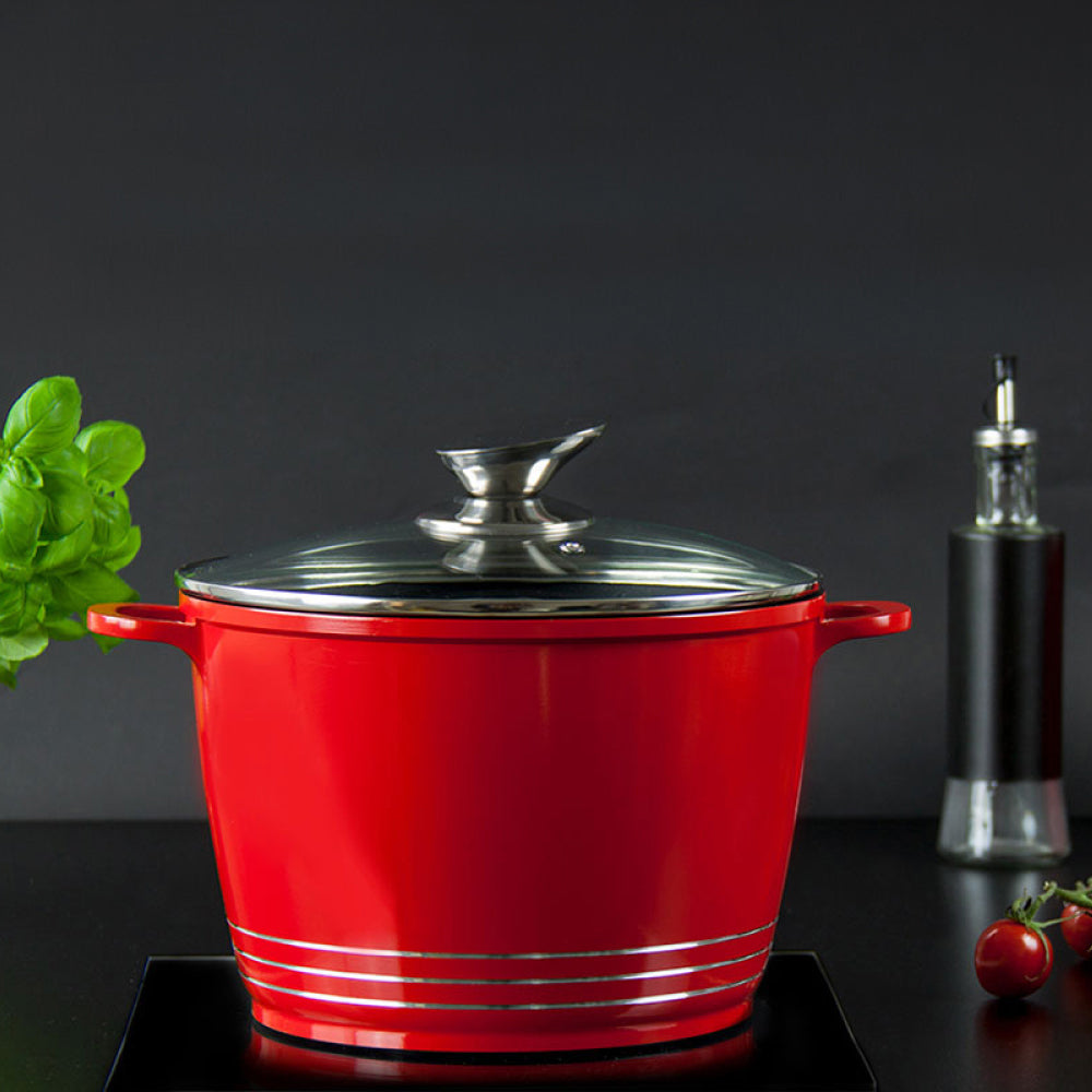 SQ Professional Nea Seramiq Die-Cast Stockpot/ Rossa