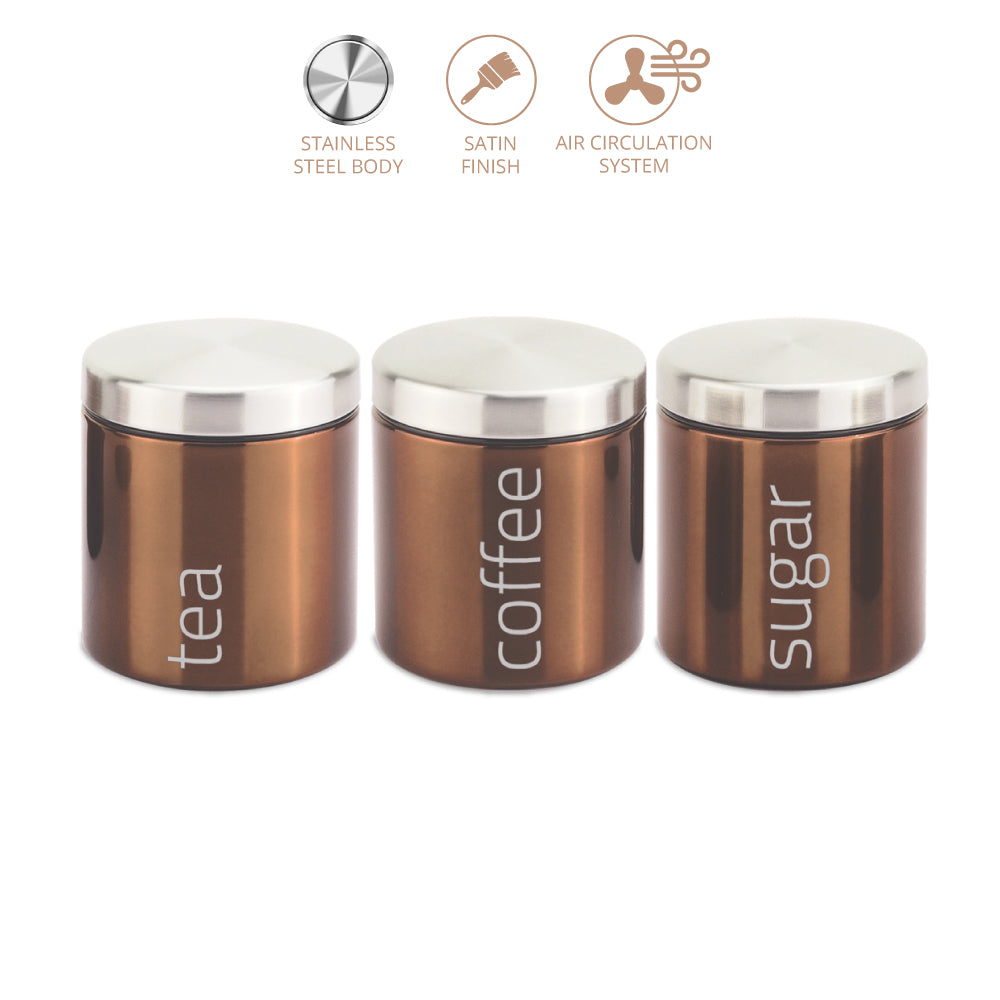 SQ Professional Gems Bread Bin with Canisters Set