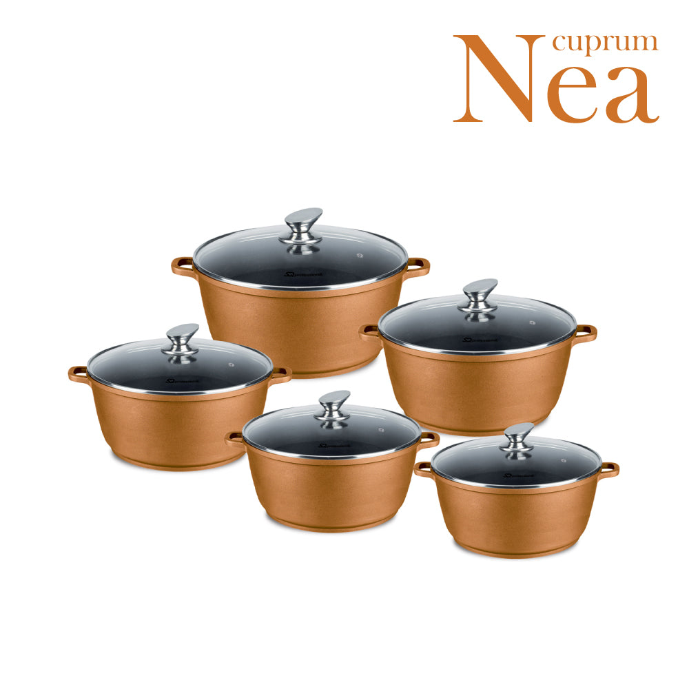 SQ Professional Nea Die-Cast Stockpot Set 5pc