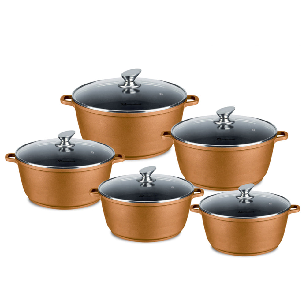 SQ Professional Nea Die-Cast Stockpot Set 5pc