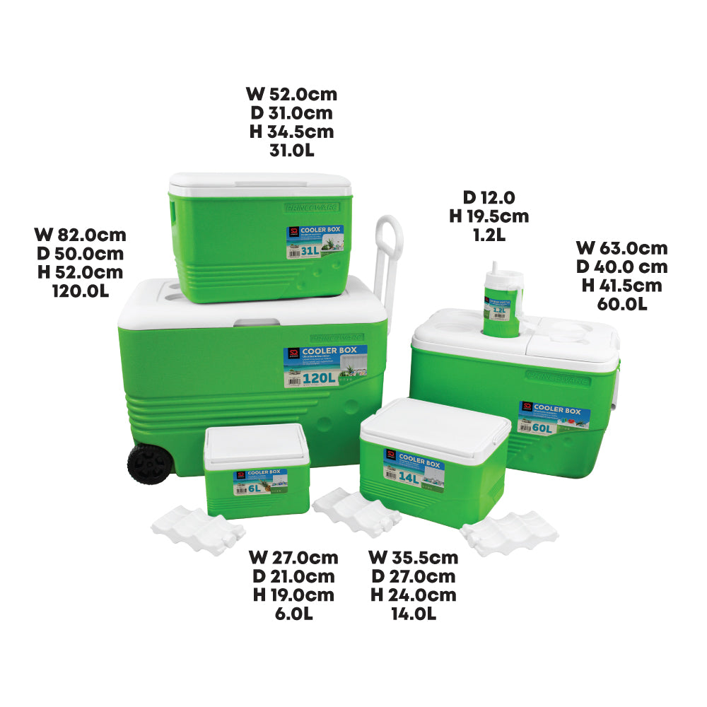 SQ Professional Ice Chest with Wheels Set 6pc