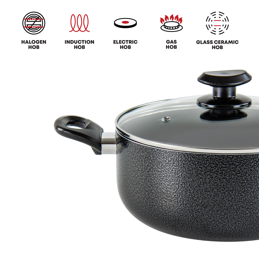 SQ Professional Una Non Stick Stockpot with Lid/ Caelus