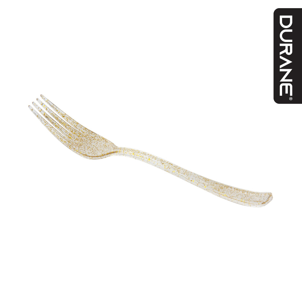 Durane Premium Party Cutlery Gold Glitter 20pc