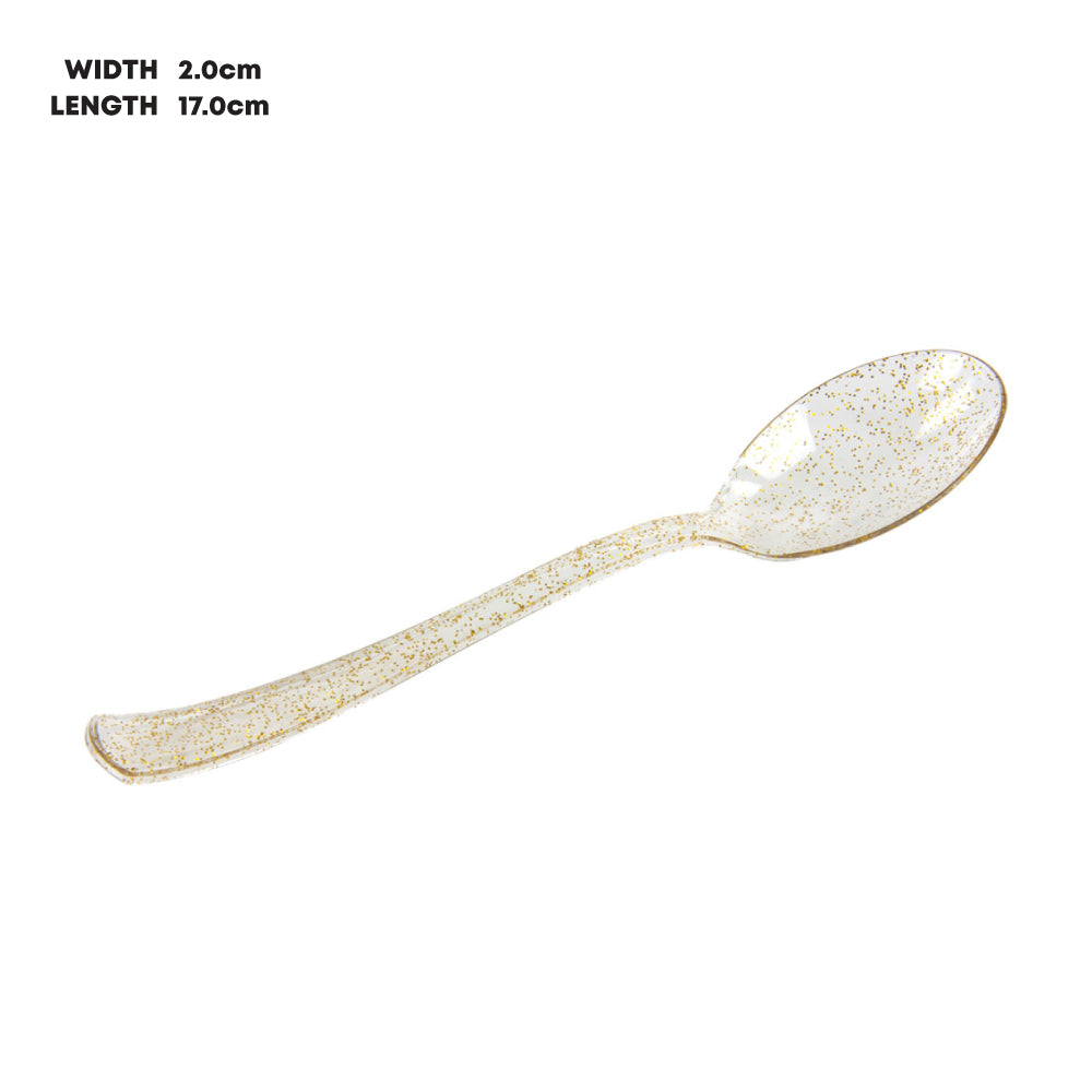 Durane Premium Party Cutlery Gold Glitter 20pc